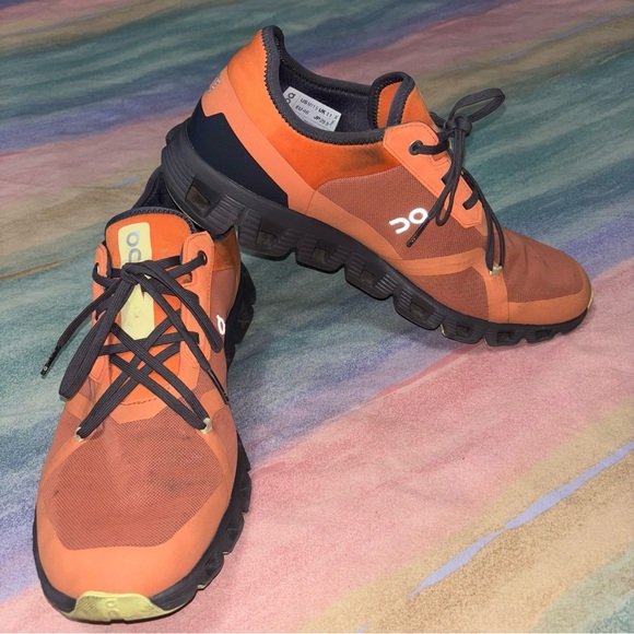 On Runny Cloud X 3 AD Sneakers men size 11.5 orange shadow - Picture 2 of 11